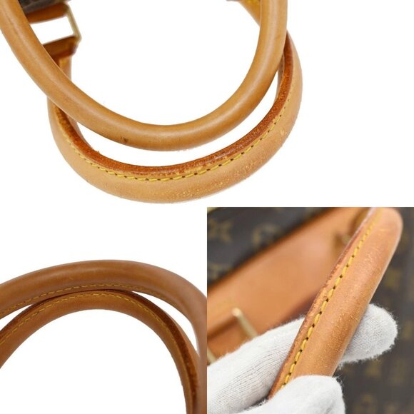 LOUIS VUITTON LV Logo Deauville Hand Bag Monogram Leather Brown M47270 30FC110 - Picture 8 of 15